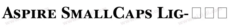 Aspire SmallCaps Lig字体转换 Aspire SmallCaps Lig字体转换